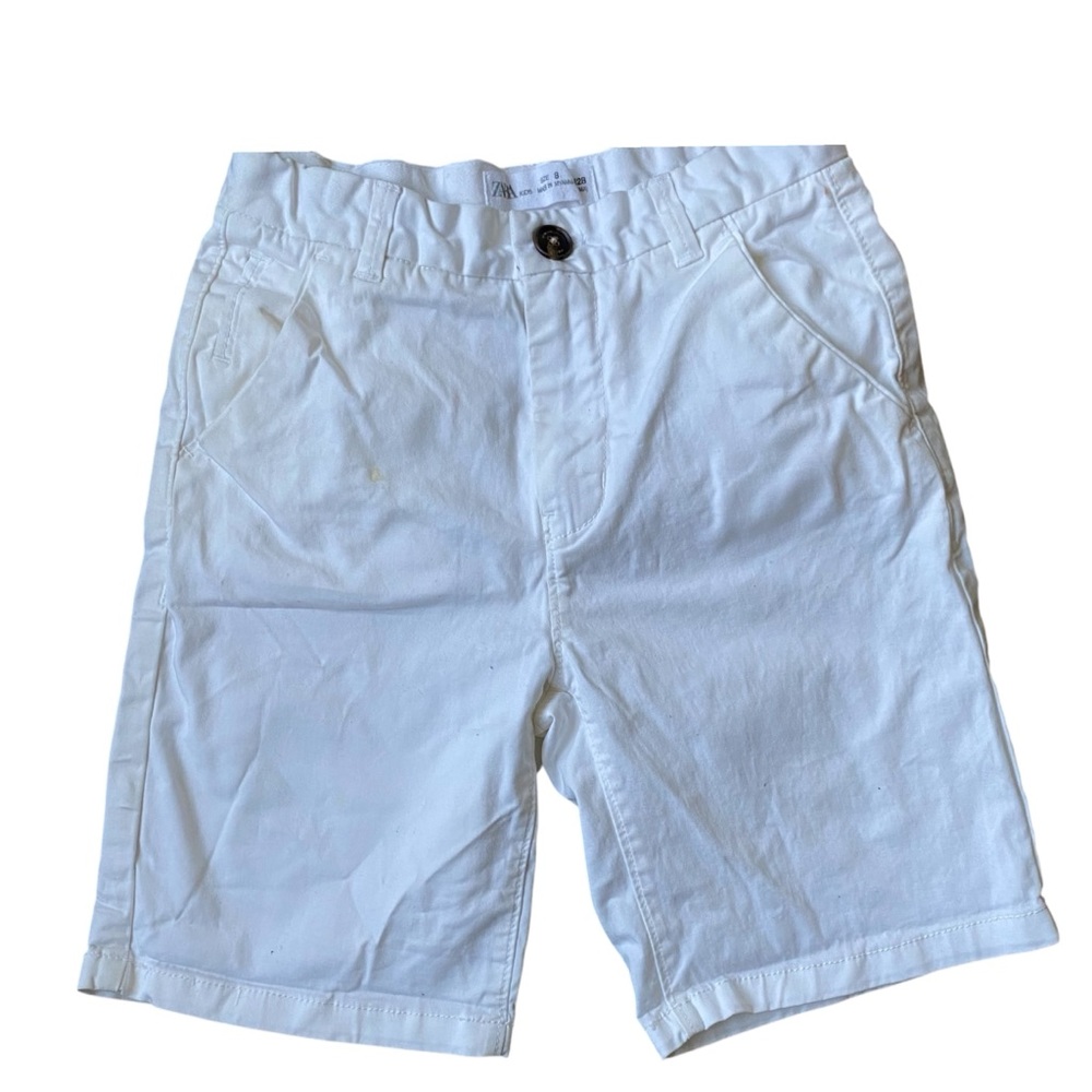 Boys white shorts.